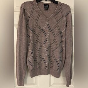 Jos A Bank Executive Collection Sweater Men Size M Lambs Wool Pullover